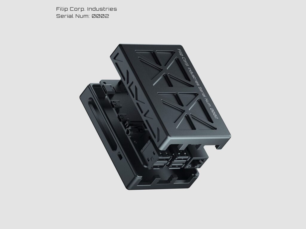 Sci-fi Raspberry Pi enclosure render 2